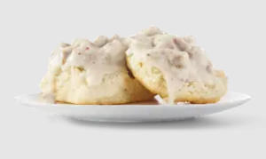 Sausage Gravy and Biscuit